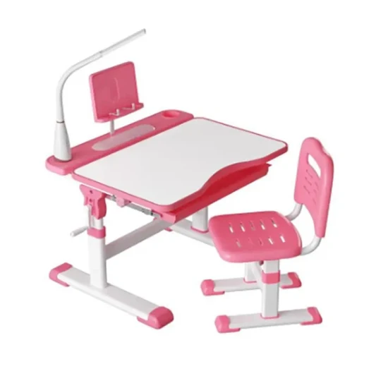Set tavolo e sedie da studio per bambini regolabili in altezza per mobili per camera da letto
