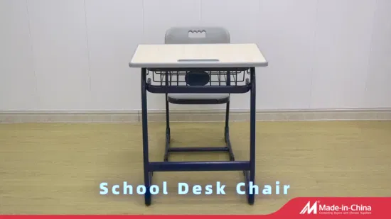 Scrivania e sedia da studio per bambini single della scuola primaria di nuovo design